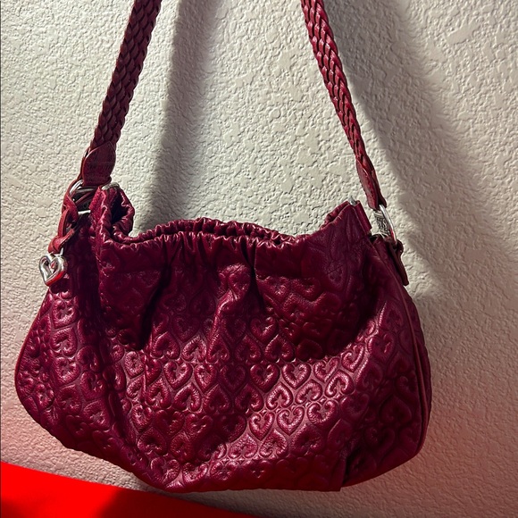 Brighton Leather Elegant Burgundy Shoulder Bag - Picture 2 of 16